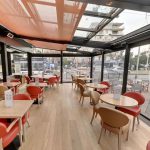 veranda toiture coulissante restaurant New York New York - TOITEL