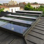 16004 Patio avec un toit coulissant