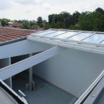 18009 Puit de lumière avec une verrière repliable