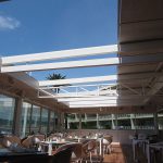 19002 Terrasse du restaurant CASINO PARTOUCHE avec verrière ouvrante