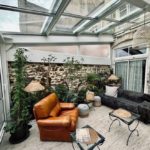 Couverture amovible sur jardin d’hiver d’une maison –