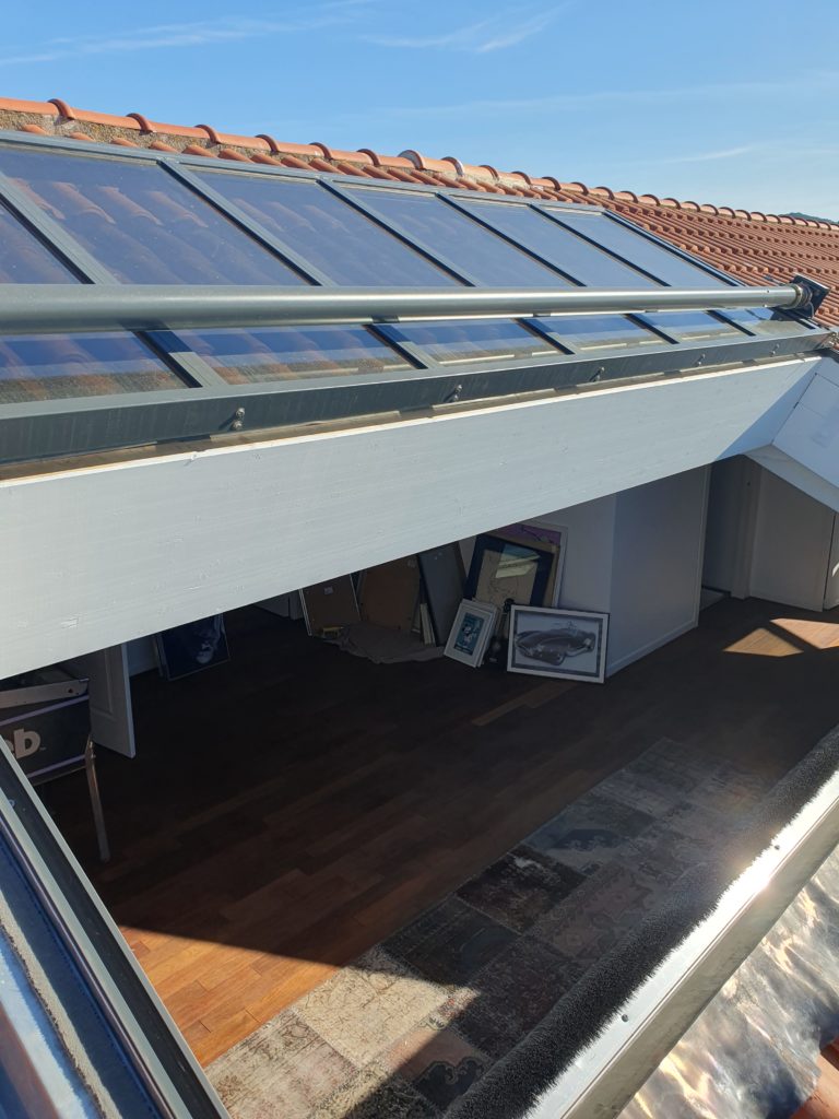 Verrière panoramique escamotable, puit de lumière dans un appartement – TOITEL –